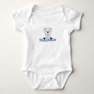 Polar Bear Icado Polar Bear North Pole South Pole Baby Bodysuit