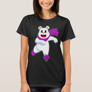 Polar bear Ice skating Ice skates T-Shirt
