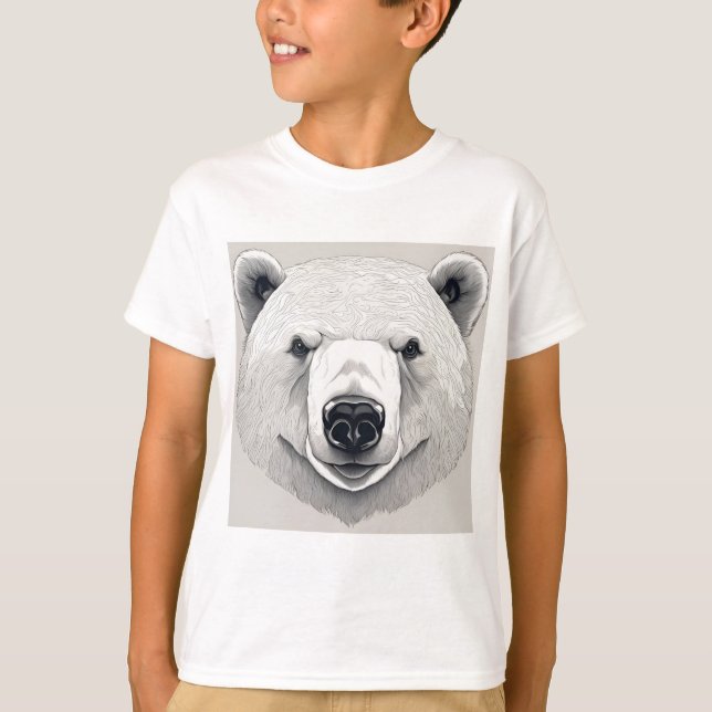 Polar Bear Illustration T-Shirt (Front)