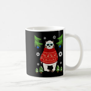 Polar Bear In Christmas Sweater Funny Bear Lover U Coffee Mug