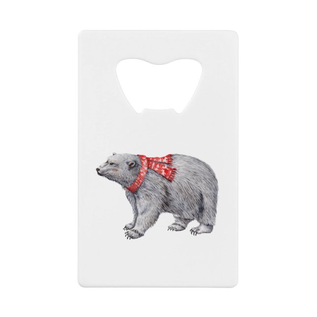 Polar Bear in Red Scarf (Front)