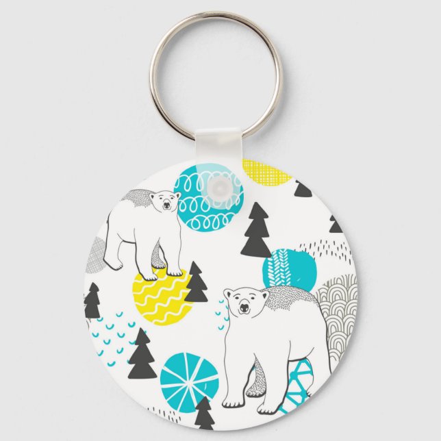 Polar bear key ring (Front)