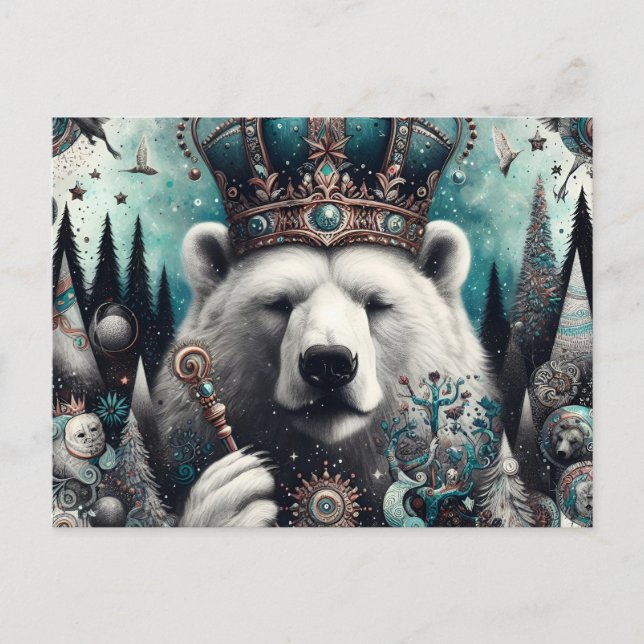 Polar Bear King Postcard (Front)