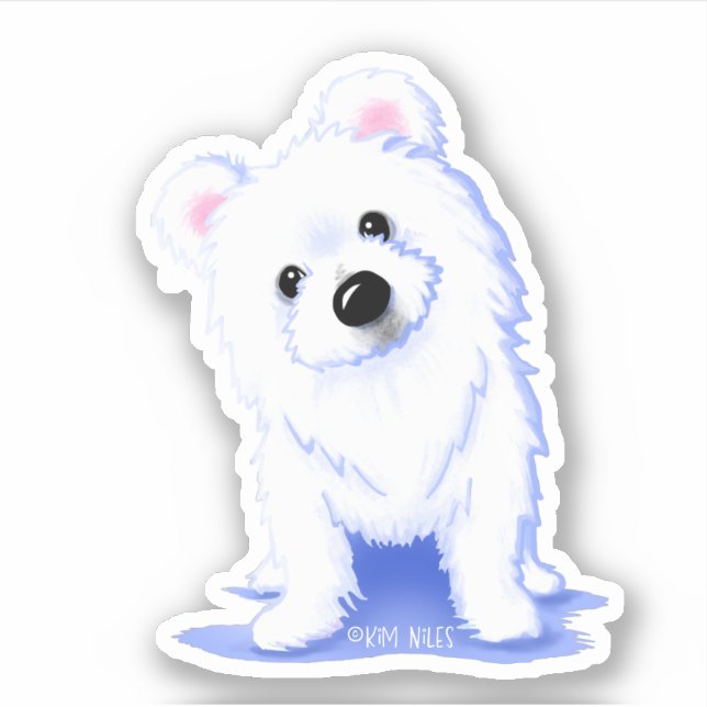 Polar Bear KiniArt Sticker (Front)