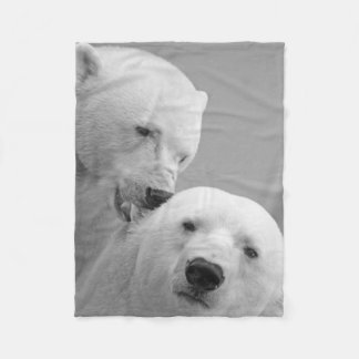 Polar bear Love and Complicity Fleece Blanket