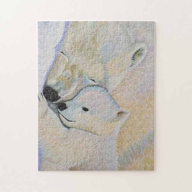 Polar Bear Love Puzzle (Vertical)