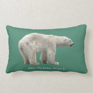 polar bear lumbar cushion