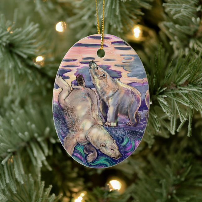 Polar Bear Magic Ceramic Ornament (Tree)