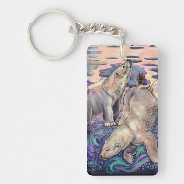Polar Bear Magic  Key Ring (Front)