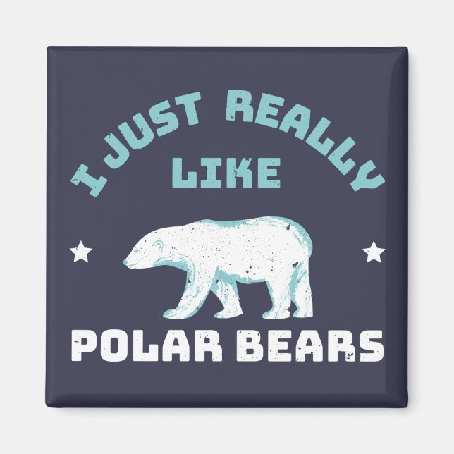 Polar Bear Magnet (Front)