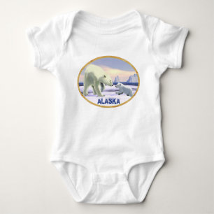 Polar Bear - Mama Nose Best Baby Bodysuit