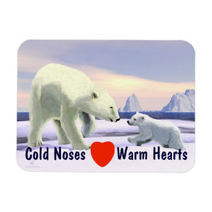 Polar Bear - Mama Nose Best Magnet
