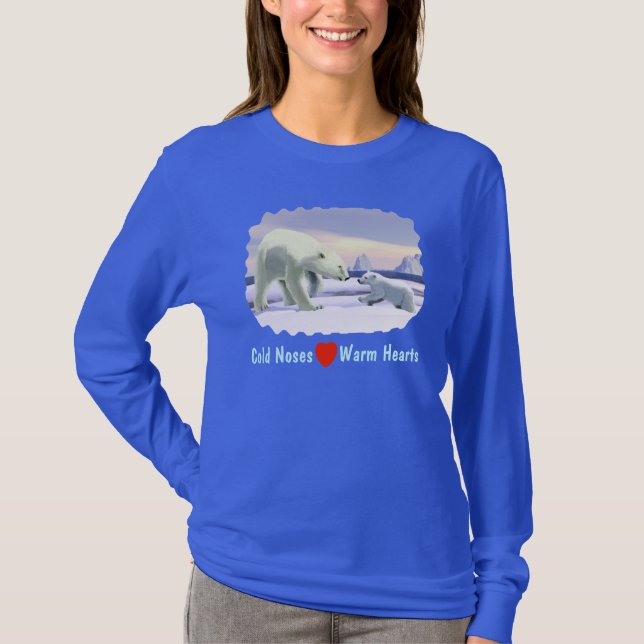 Polar Bear - Mama Nose Best T-Shirt (Front)