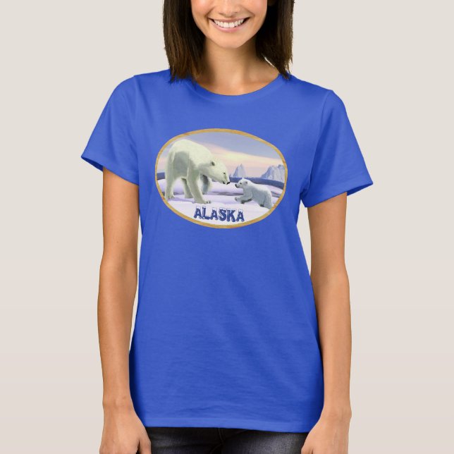 Polar Bear - Mama Nose Best T-Shirt (Front)