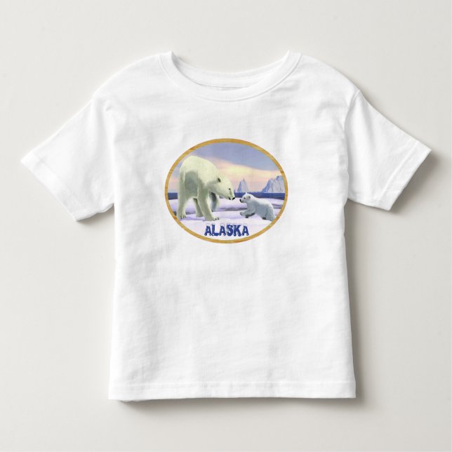 Polar Bear - Mama Nose Best Toddler T-Shirt (Front)