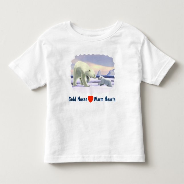 Polar Bear - Mama Nose Best Toddler T-Shirt (Front)