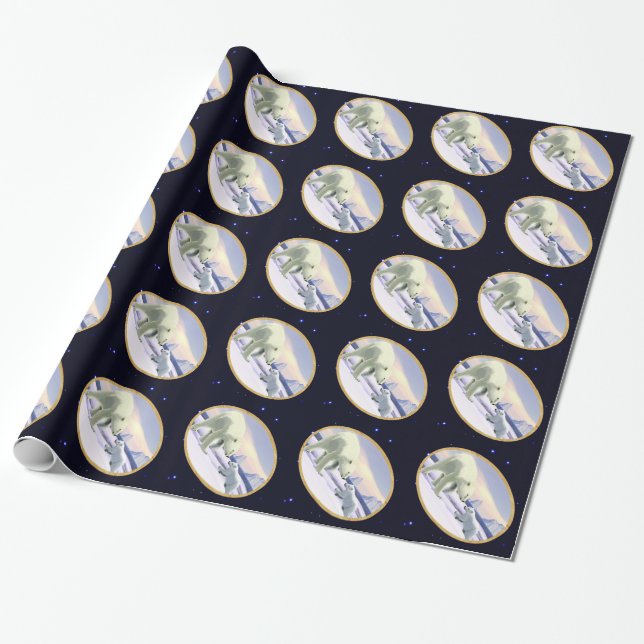 Polar Bear - Mama Nose Best Wrapping Paper (Unrolled)