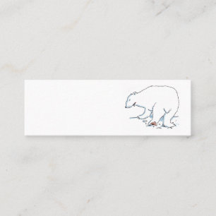 Polar Bear mini business card