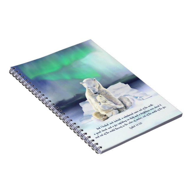 Polar Bear Mother & Baby Notebook (Right Side)