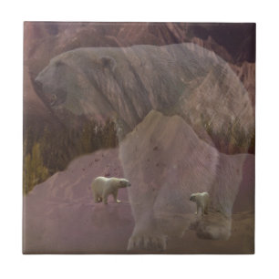 Polar Bear Mountain, Ceramic Tile
