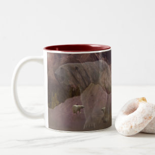 Polar Bear Mountain, Two-Tone Coffee Mug