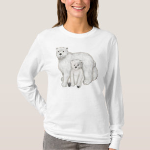 Polar Bear Mum and Cub T-Shirt