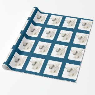 Polar Bear Mum & Cub Christmas Wrapping Paper