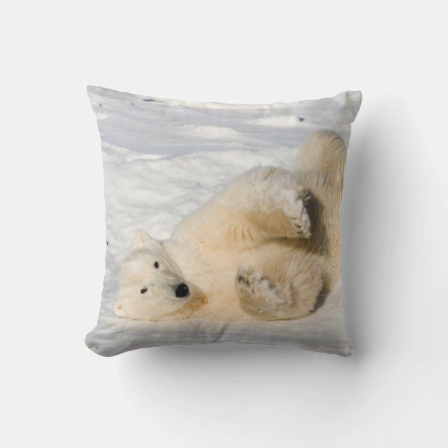 Polar Bear near Hudson Bay Cushion (Front)