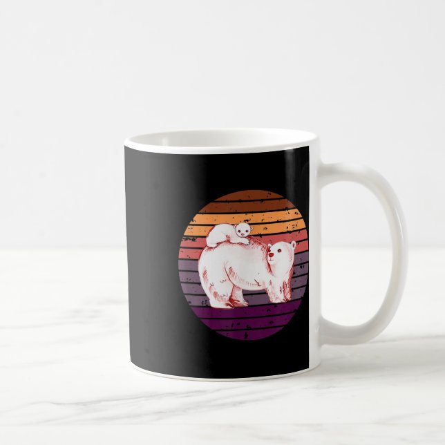 Polar Bear, North Pole Polar Bear, Environmental P Coffee Mug (Right)