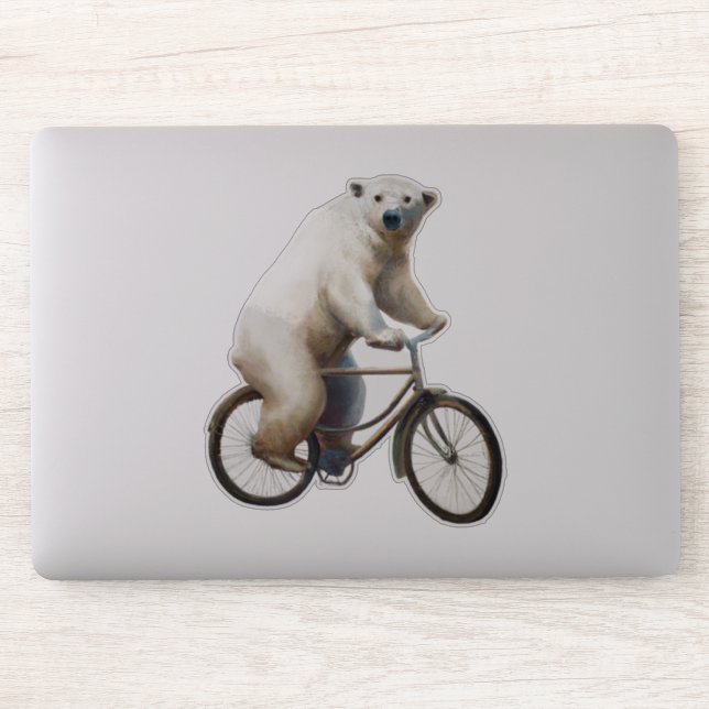 Polar Bear On Bicycle (Computer)