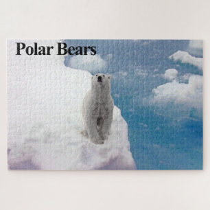 Polar Bear On ice Jigsaw Puzzle