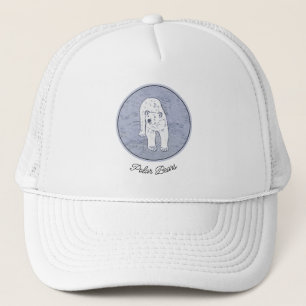 Polar Bear on Ice Painting - Original Wildlife Art Trucker Hat