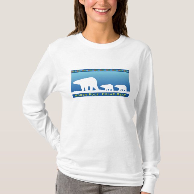 Polar Bear on Ice T-Shirt (Front)