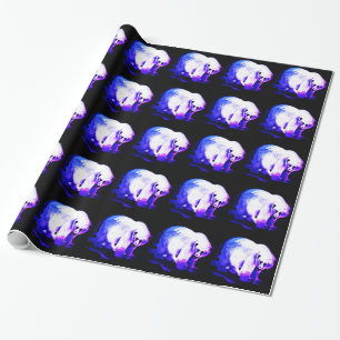 Polar Bear on Ice Wrapping Paper