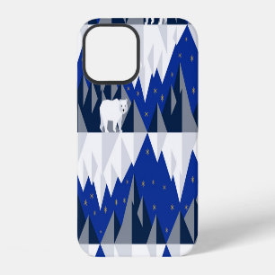 Polar Bear on Iceberg Seamless Pattern. iPhone 12 Case