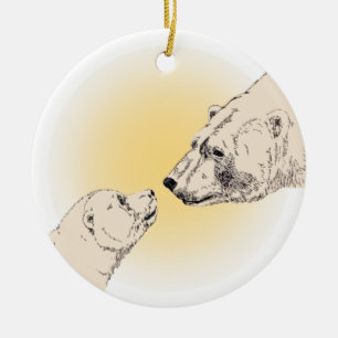 Polar Bear Ornament Polar Bear Art Decoration Keep