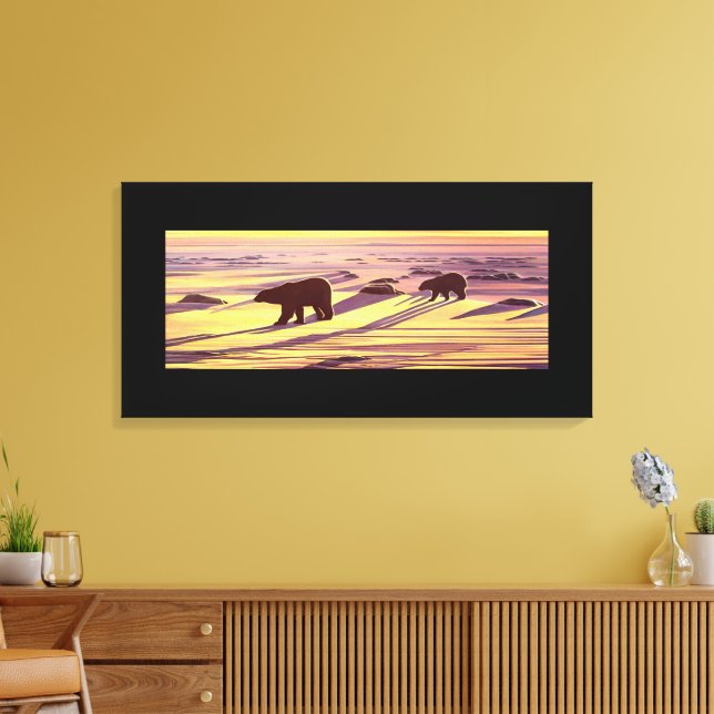 Polar Bear Painting Prints & Posters (Insitu(LivingRoom))