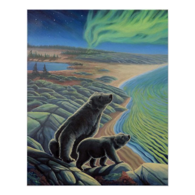 Polar Bear Painting Prints & Posters (Front)