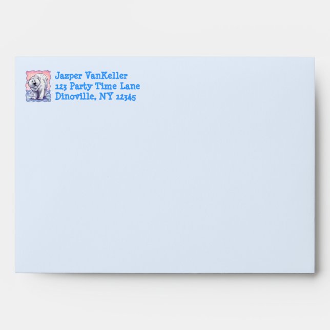 Polar Bear Party Centre Envelope (Front)