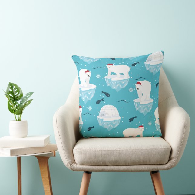 Polar Bear Party Cushion (Chair)