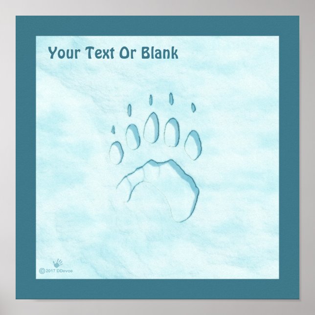 Polar Bear Paw Print (Front)