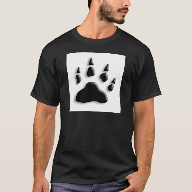 Polar Bear Paw Print T-Shirt (Front)