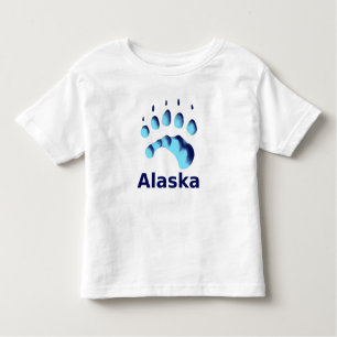Polar Bear Paw Print Toddler T-Shirt