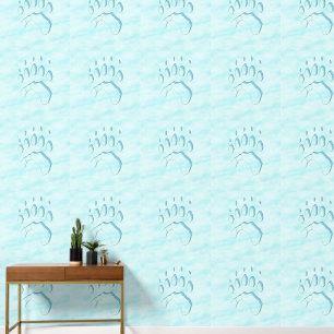 Polar Bear Paw Print Wallpaper