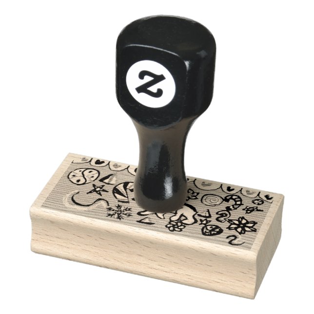 Polar Bear Peppermint Latte Christmas   Rubber Stamp (Stamp)