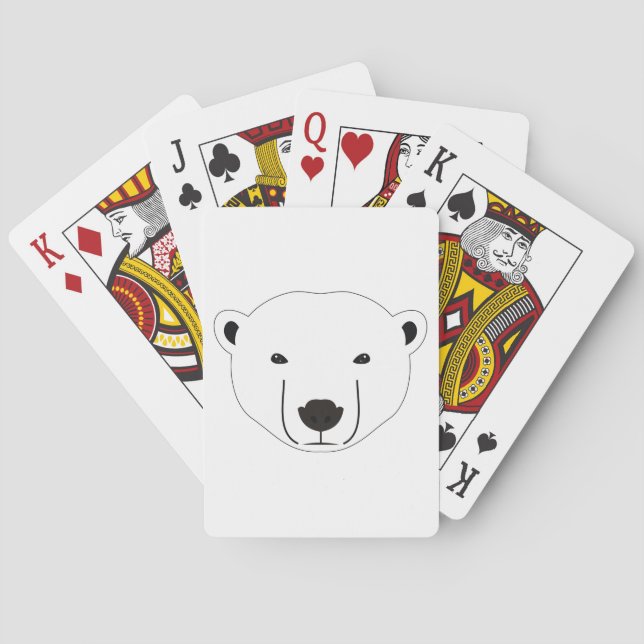 Polar Bear Playing Cards (Back)
