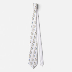 polar bear poking out of snow tie