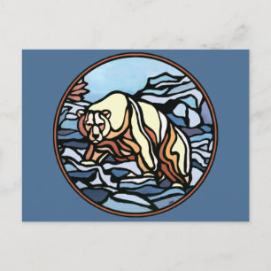 Polar Bear Postcard Native Bear Art Postcards