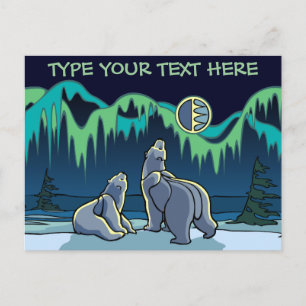Polar Bear Postcard Native Bear Art Postcards