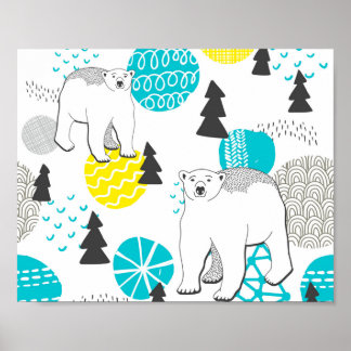 Polar bear poster